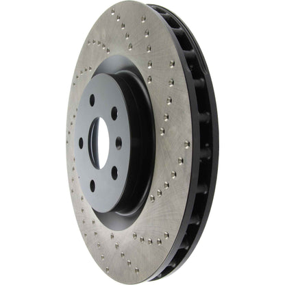 StopTech Sport Cryo Cross Drilled Brake Rotor; Front Left