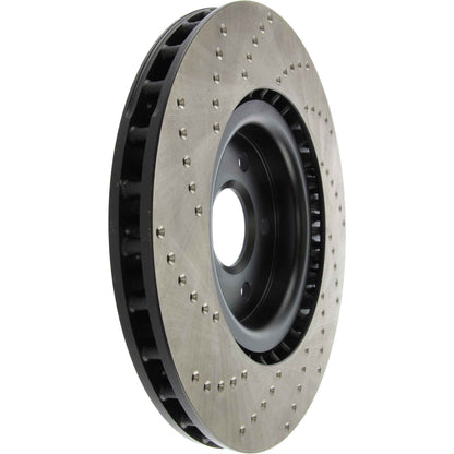 StopTech Sport Cryo Cross Drilled Brake Rotor; Front Left