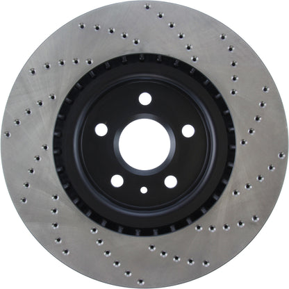 StopTech Sport Cryo Cross Drilled Brake Rotor; Front Right