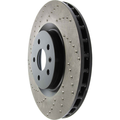 StopTech Sport Cryo Cross Drilled Brake Rotor; Front Right
