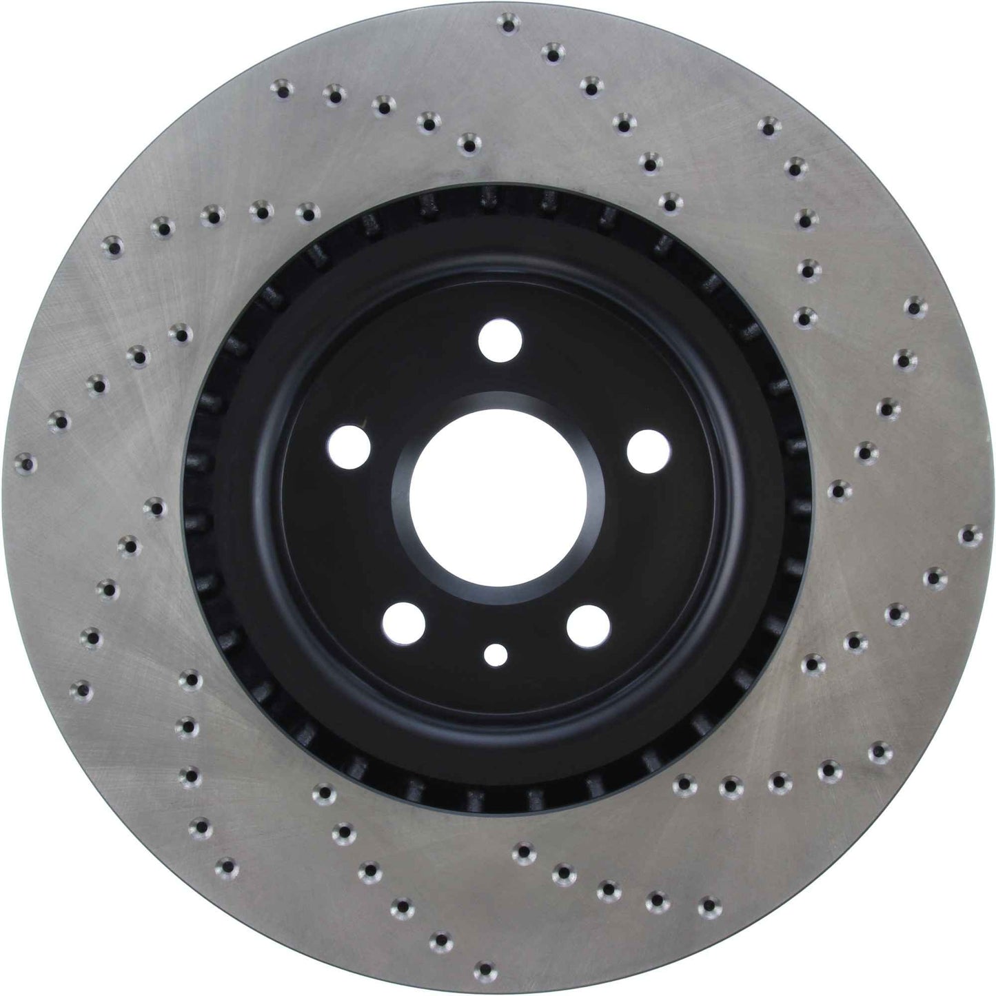 StopTech Sport Cross Drilled Brake Rotor; Front Right