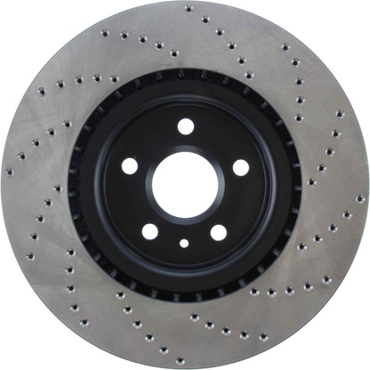 StopTech Sport Cross Drilled Brake Rotor; Front Right