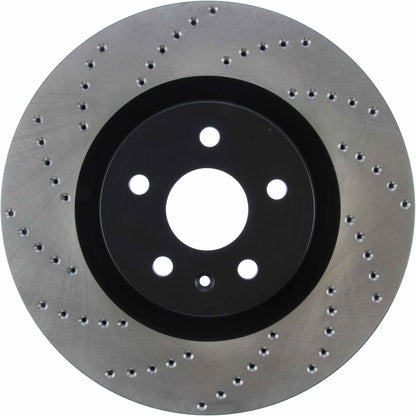 StopTech Sport Cross Drilled Brake Rotor; Front Right