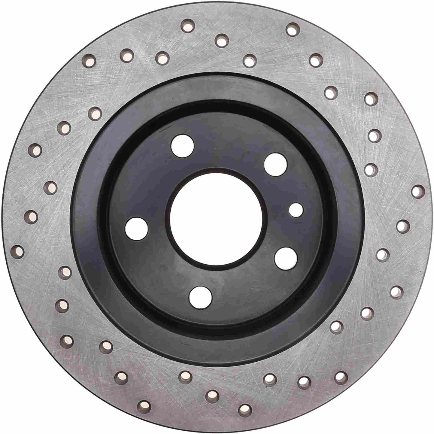 StopTech Sport Cross Drilled Brake Rotor; Rear Right