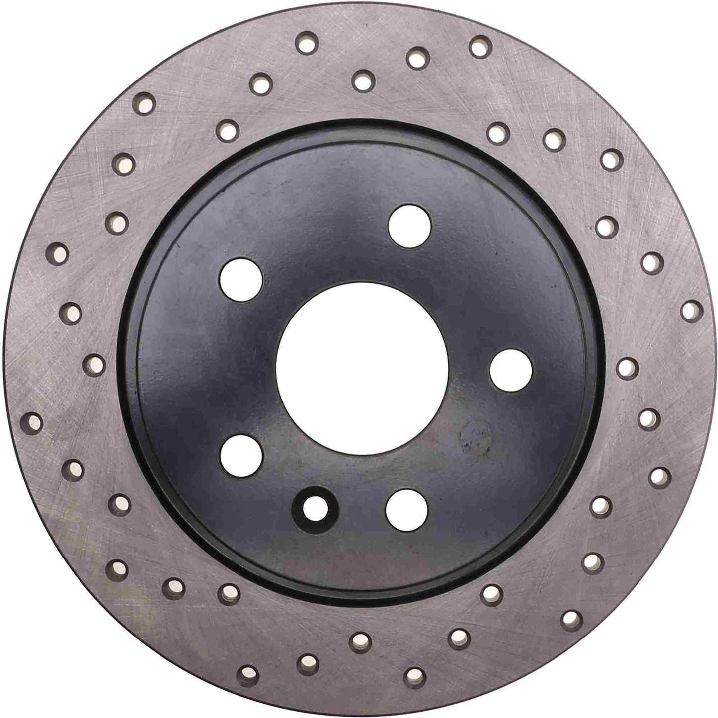 StopTech Sport Cross Drilled Brake Rotor; Rear Right