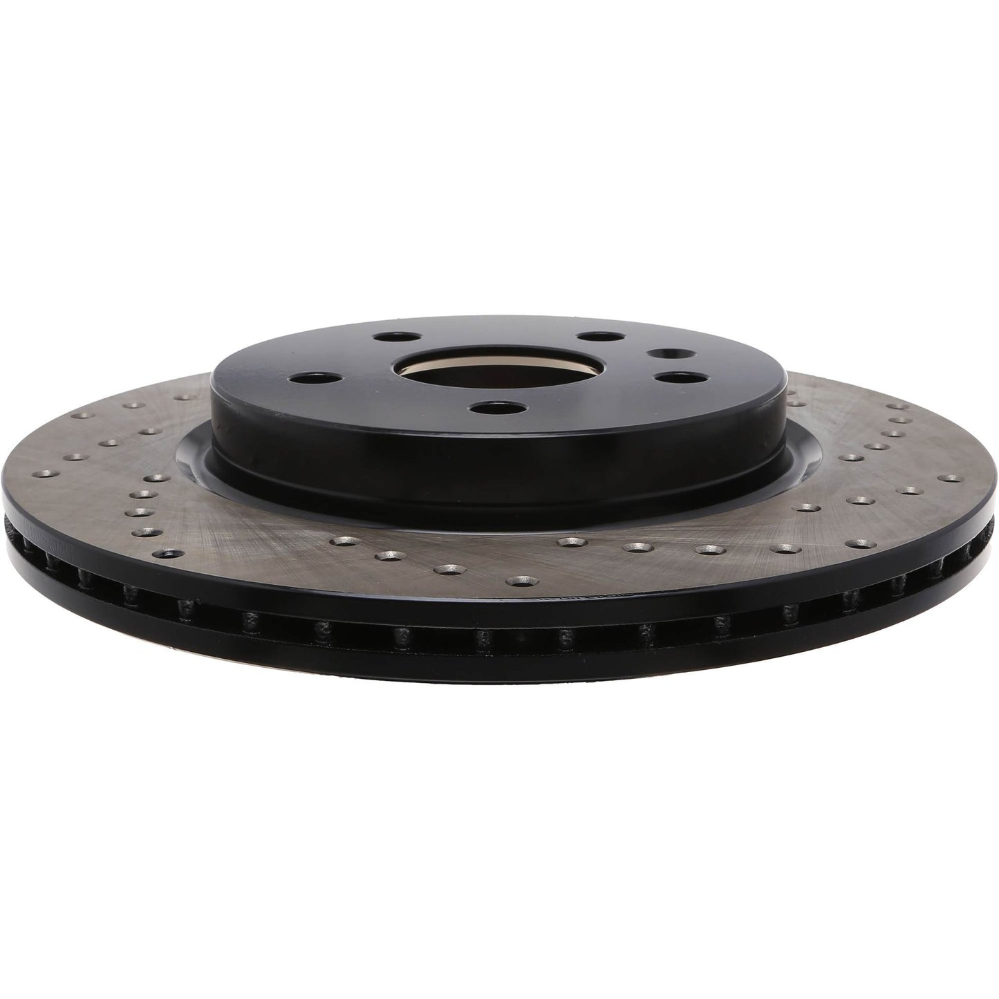 StopTech Sport Cross Drilled Brake Rotor; Rear Left