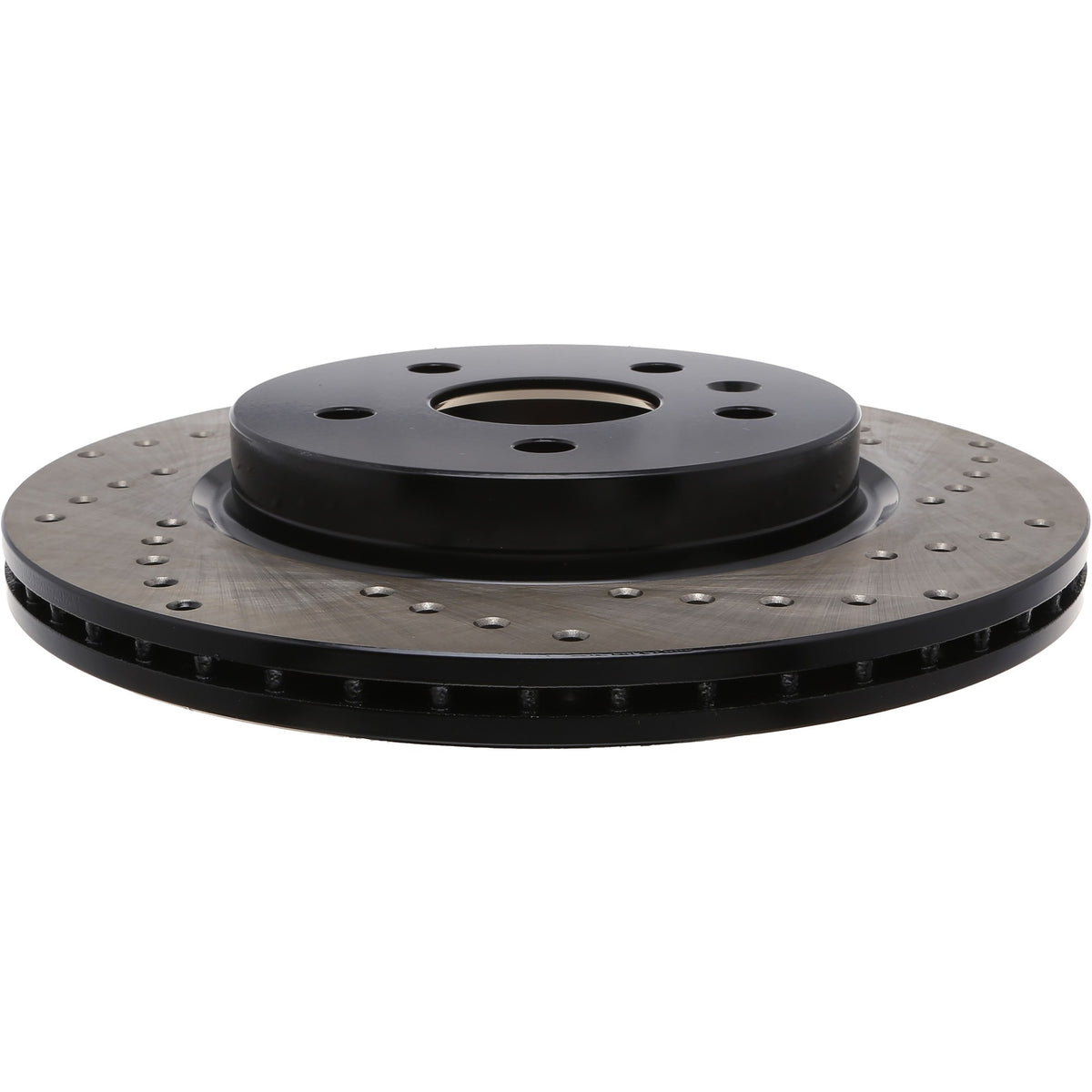 StopTech Sport Cross Drilled Brake Rotor; Rear Left