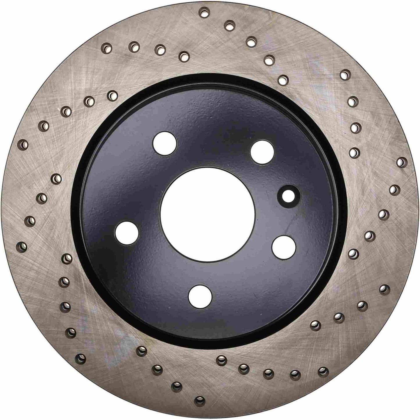 StopTech Sport Cross Drilled Brake Rotor; Rear Left