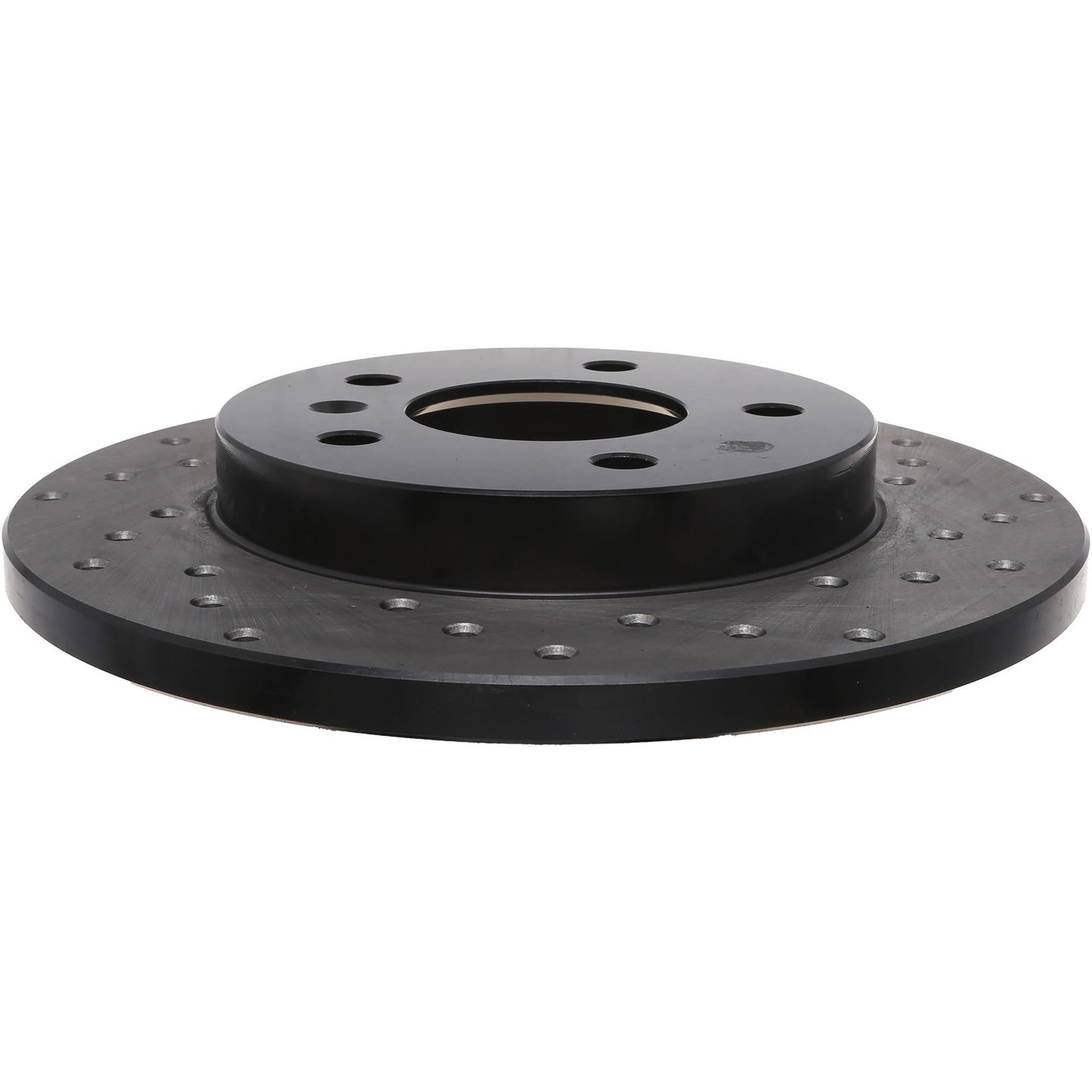 StopTech Sport Cross Drilled Brake Rotor; Rear Left