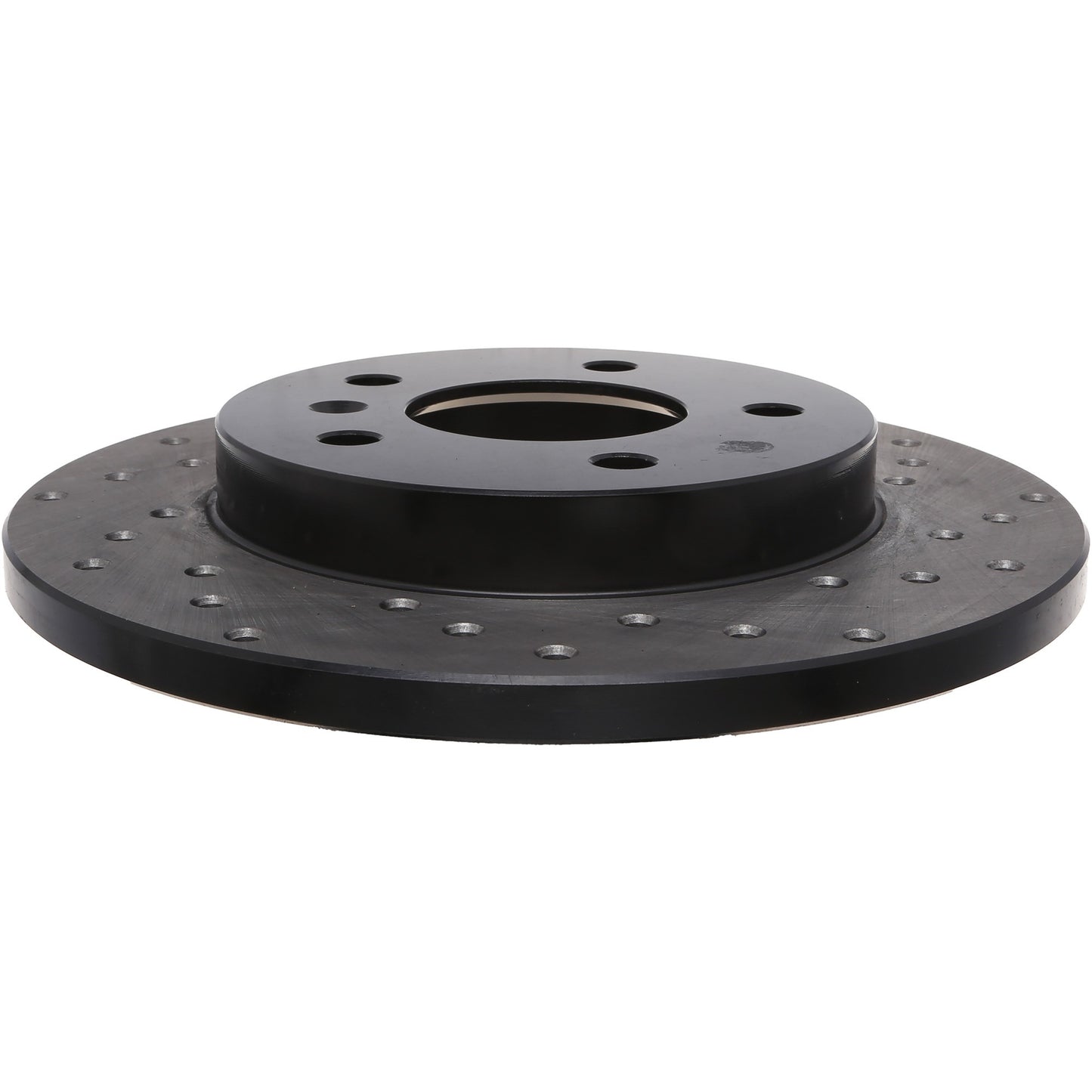 StopTech Sport Cross Drilled Brake Rotor; Rear Left