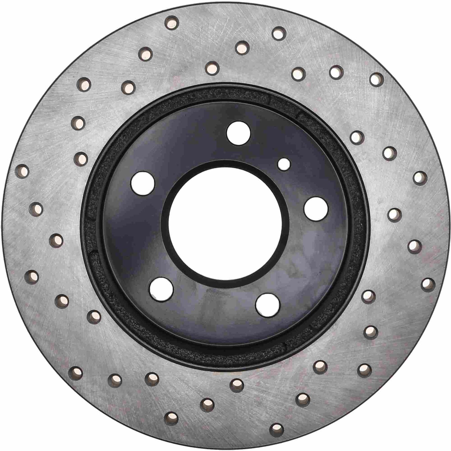 StopTech Sport Cross Drilled Brake Rotor; Rear Left