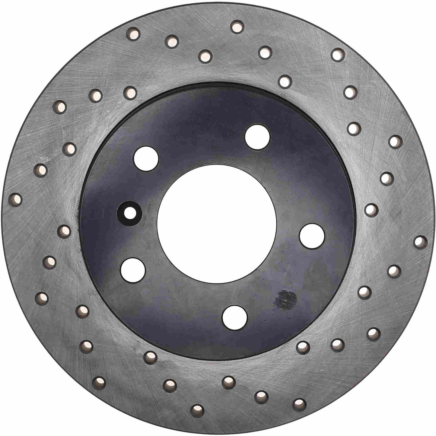 StopTech Sport Cross Drilled Brake Rotor; Rear Left