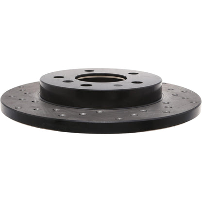 StopTech Sport Cross Drilled Brake Rotor; Rear Right