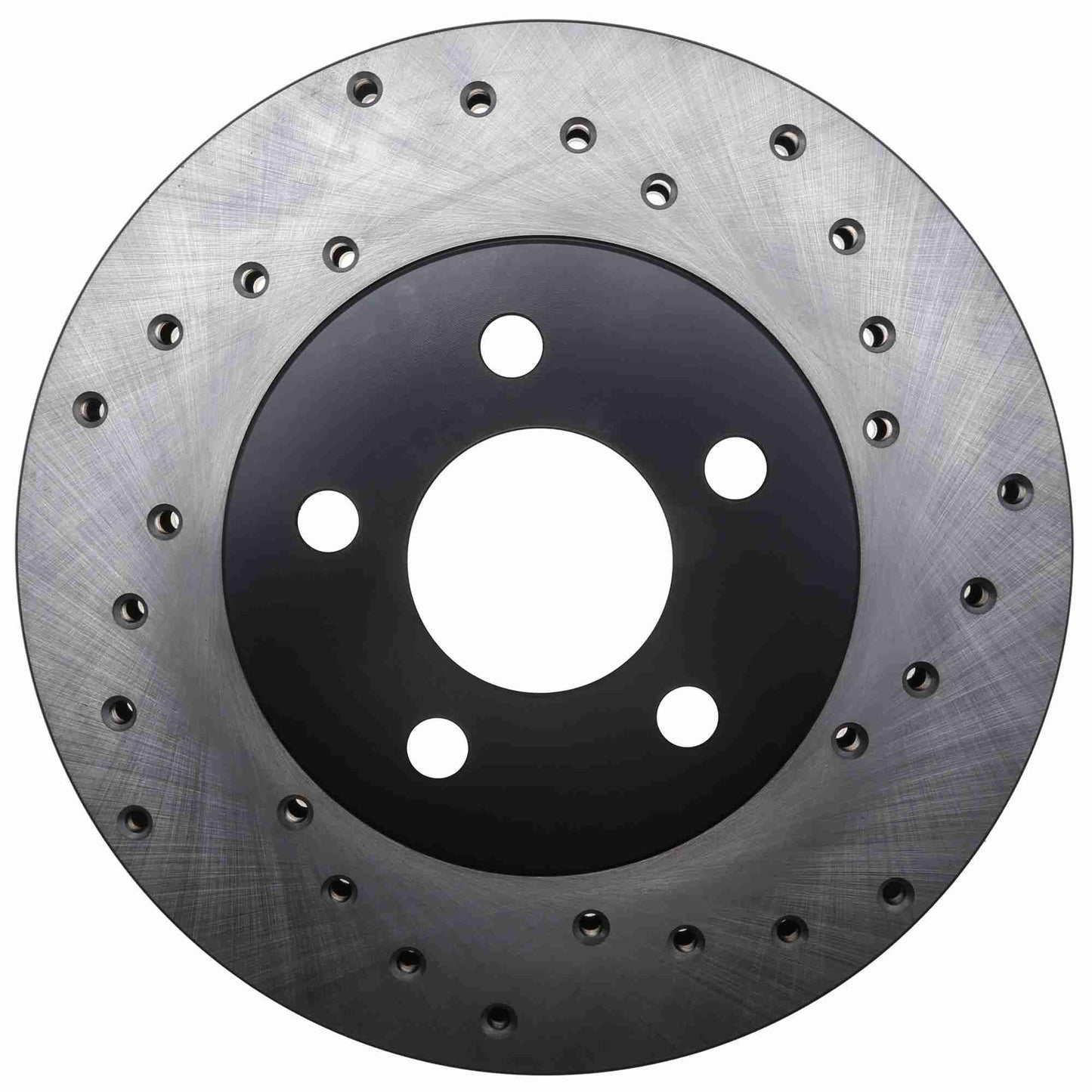 StopTech Sport Cross Drilled Brake Rotor; Front Left