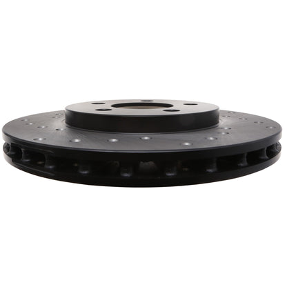 StopTech Sport Cross Drilled Brake Rotor; Front Right