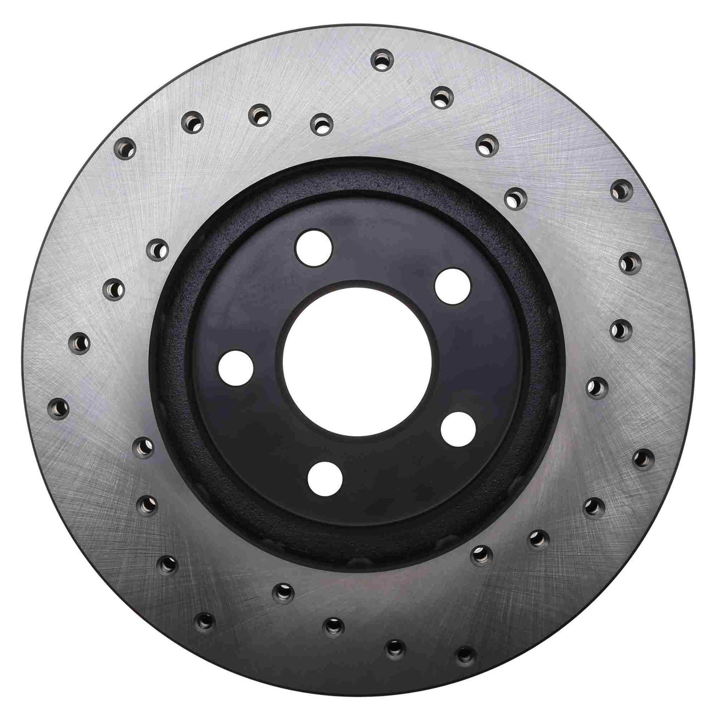 StopTech Sport Cross Drilled Brake Rotor; Front Right