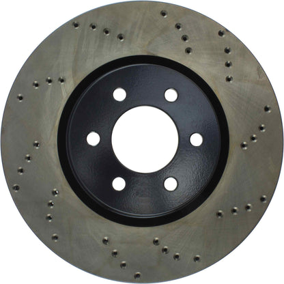 StopTech 92-02 Dodge Viper Drilled Front Left Cryo Rotor 128.63036CL