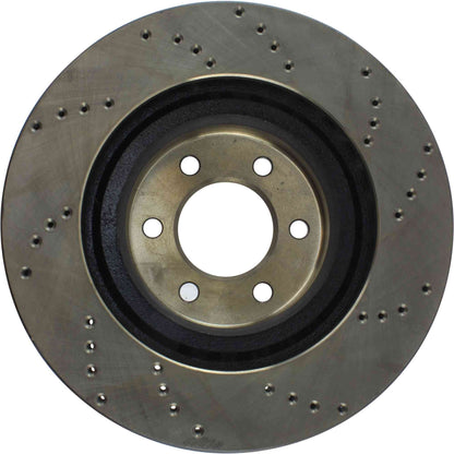 StopTech 92-02 Dodge Viper Drilled Front Right Cryo Rotor 128.63036CR