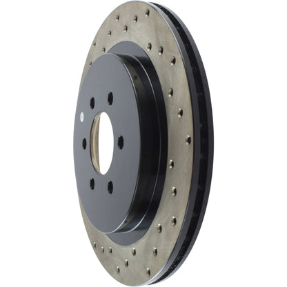 StopTech 92-02 Dodge Viper Drilled Rear Right Cryo Rotor 128.63037CR