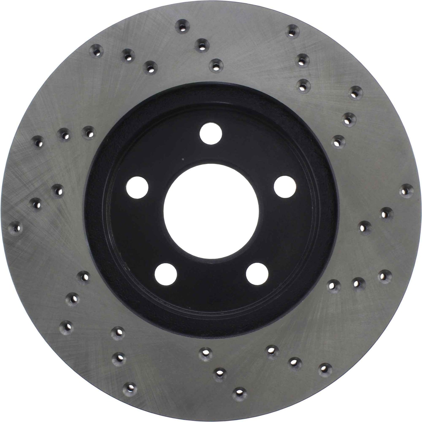 StopTech Sport Cross Drilled Brake Rotor; Front Right