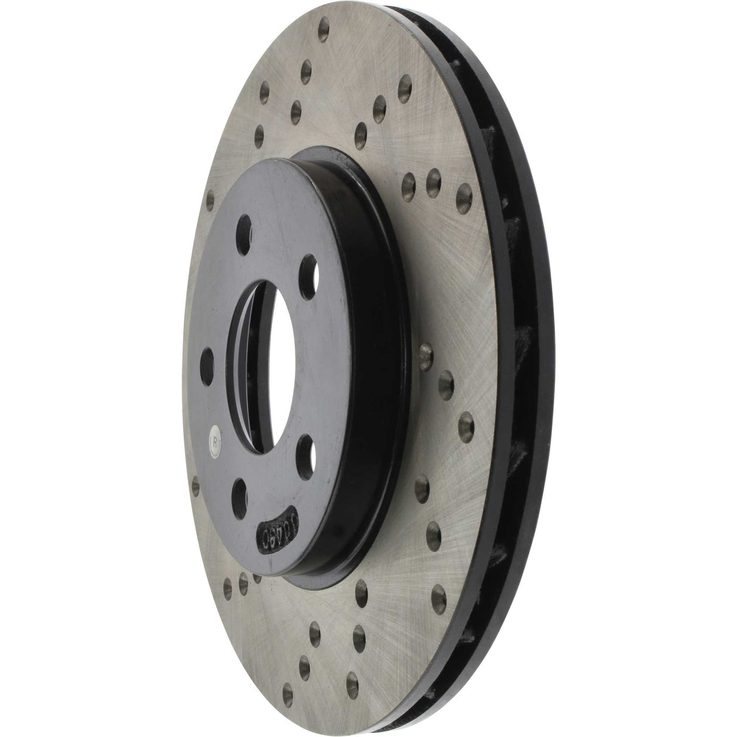 StopTech Sport Cross Drilled Brake Rotor; Front Right