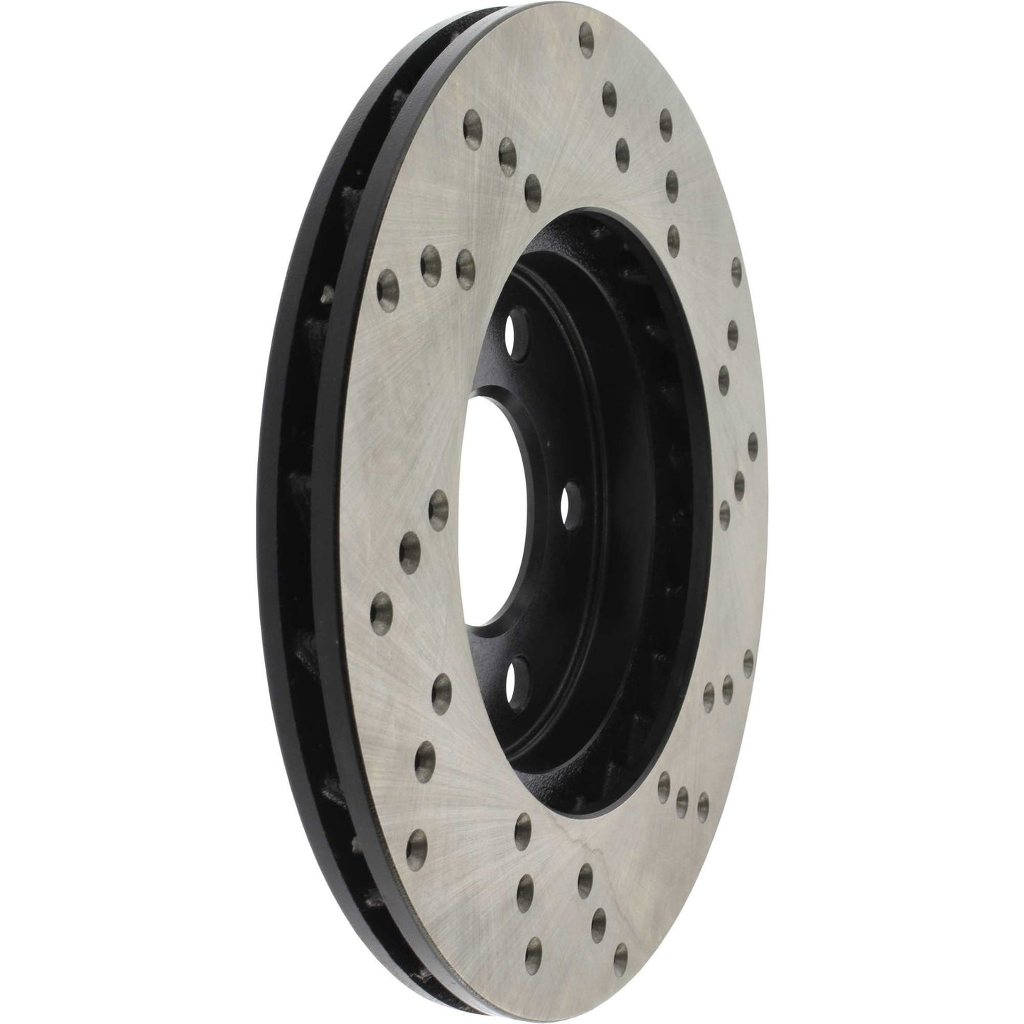 StopTech Sport Cross Drilled Brake Rotor; Front Right