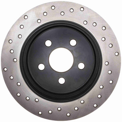 StopTech Sport Cryo Cross Drilled Brake Rotor; Rear Left