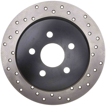 StopTech Sport Cryo Cross Drilled Brake Rotor; Rear Left