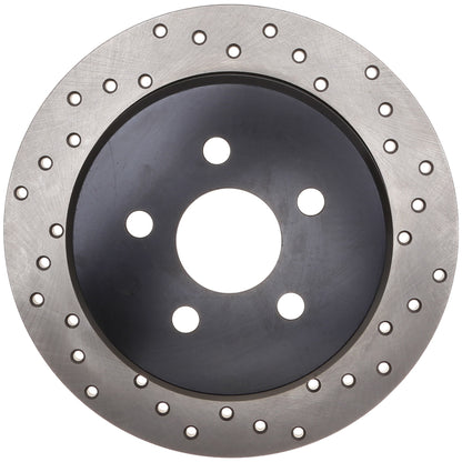 StopTech Sport Cryo Cross Drilled Brake Rotor; Rear Left