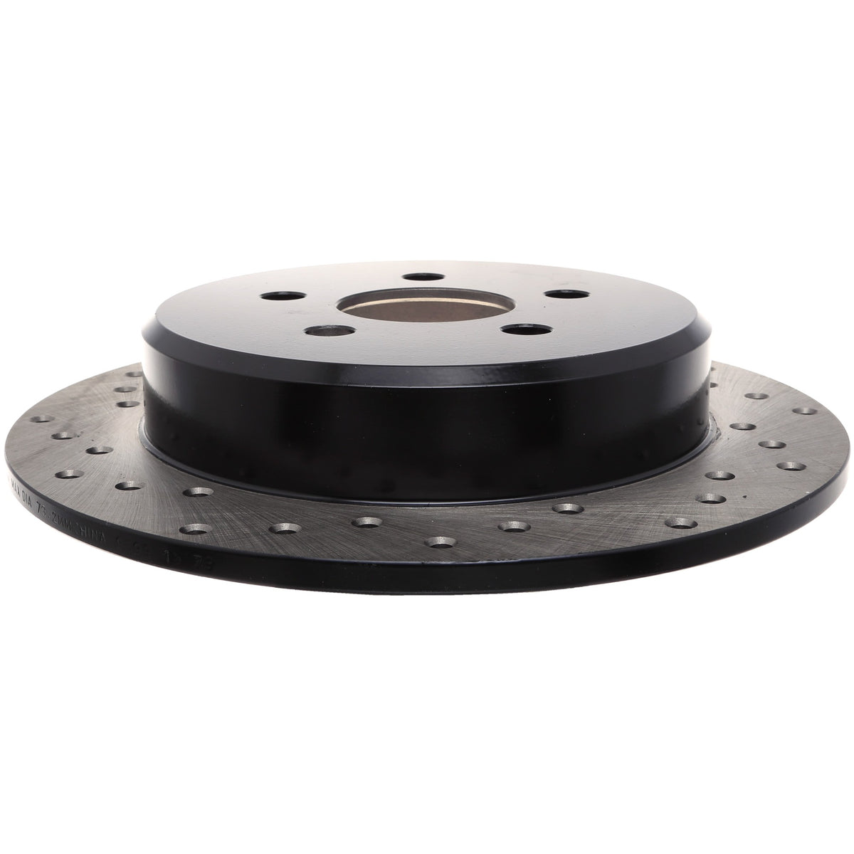 StopTech Sport Cross Drilled Brake Rotor; Rear Right
