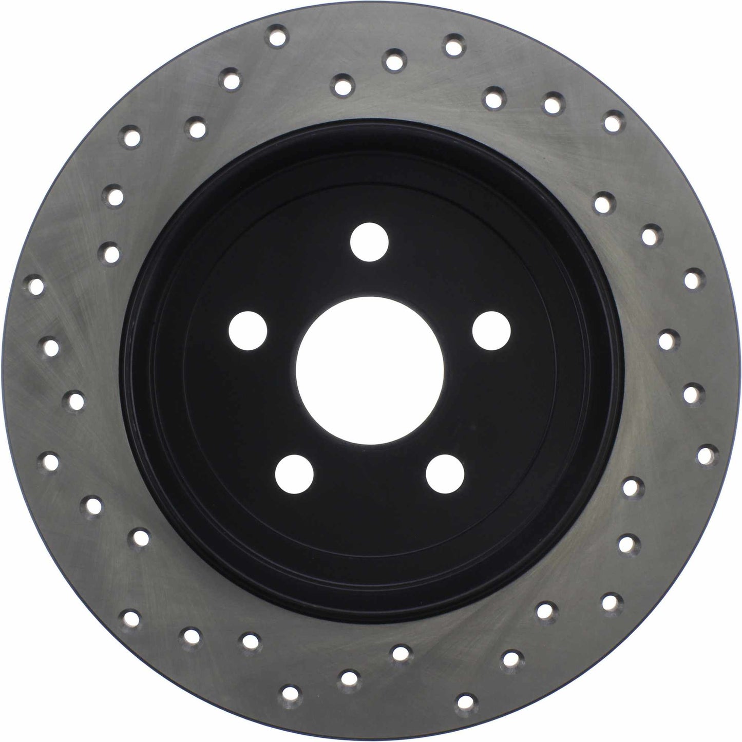 StopTech Sport Cross Drilled Brake Rotor; Rear Left