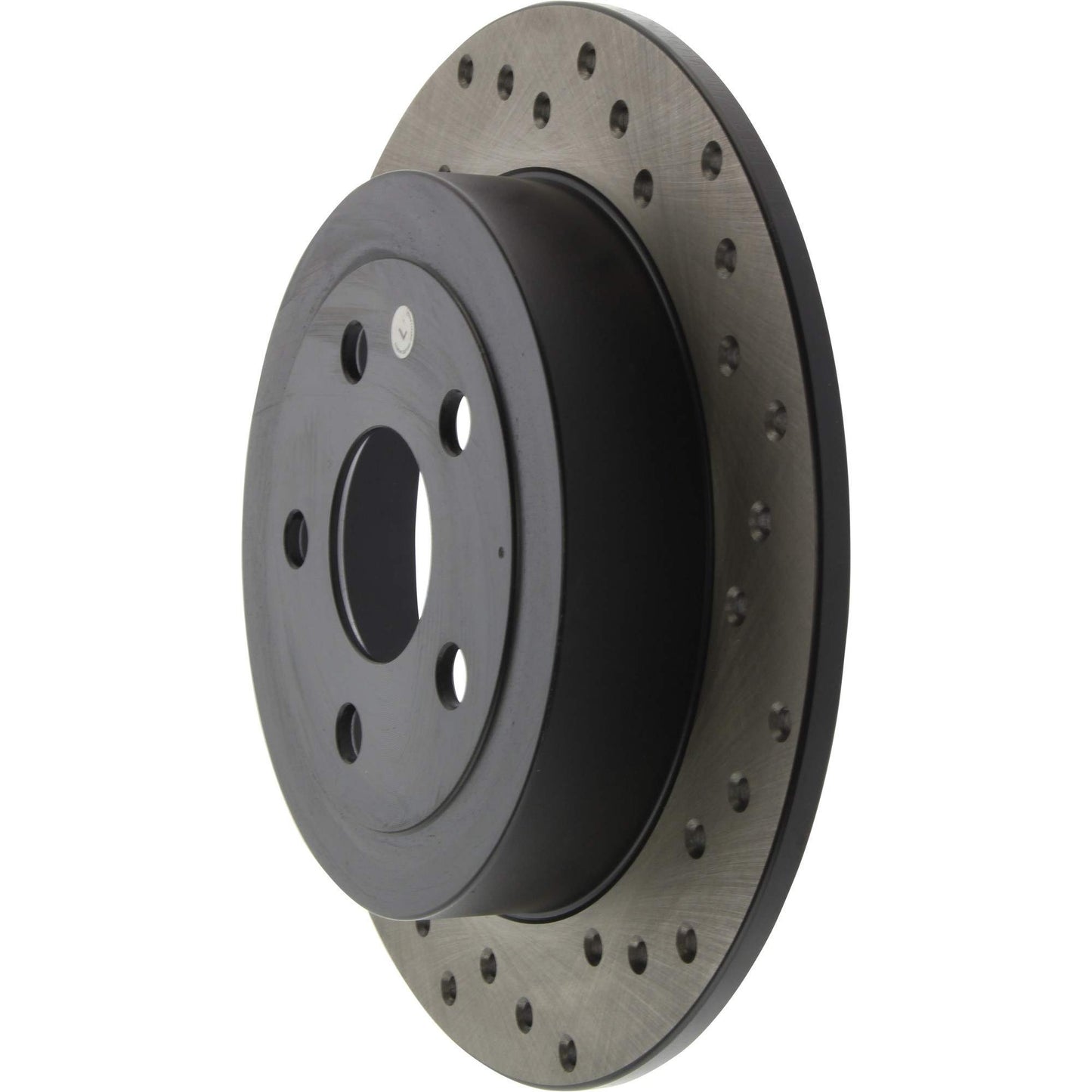 StopTech Sport Cross Drilled Brake Rotor; Rear Left