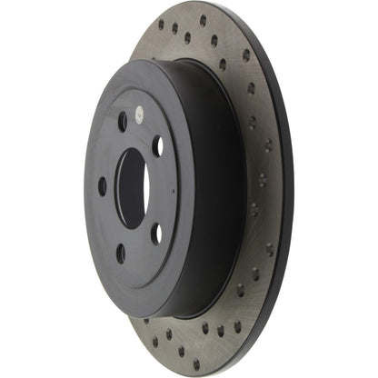 StopTech Sport Cross Drilled Brake Rotor; Rear Left