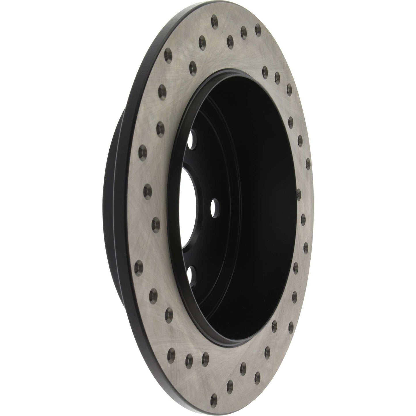 StopTech Sport Cross Drilled Brake Rotor; Rear Left