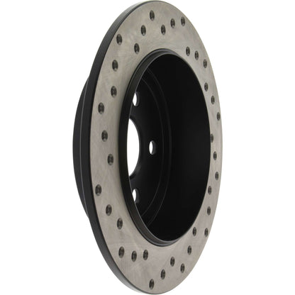 StopTech Sport Cross Drilled Brake Rotor; Rear Left