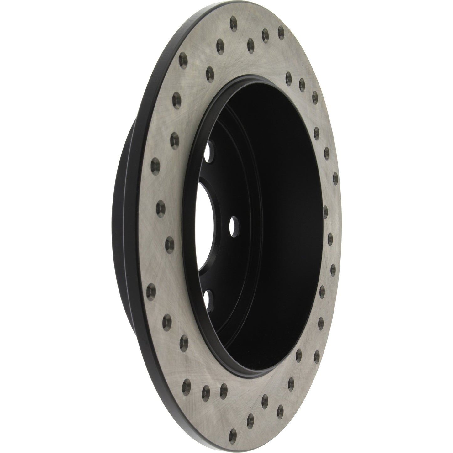 StopTech Sport Cross Drilled Brake Rotor; Rear Left