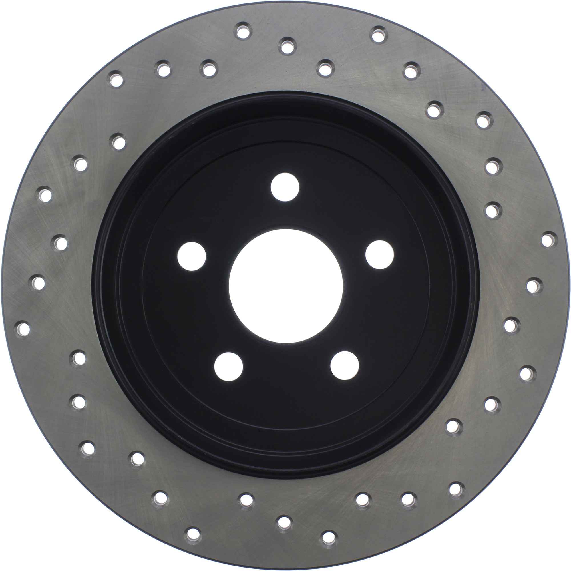 StopTech Sport Cross Drilled Brake Rotor; Rear Right