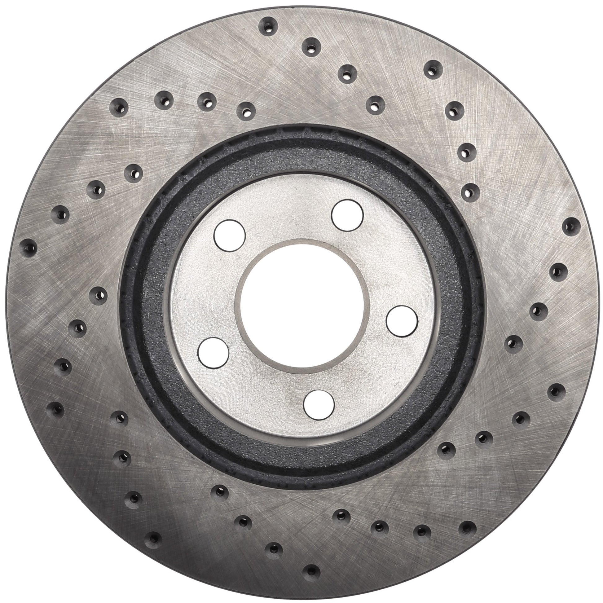 StopTech Sport Cross Drilled Brake Rotor; Front Right