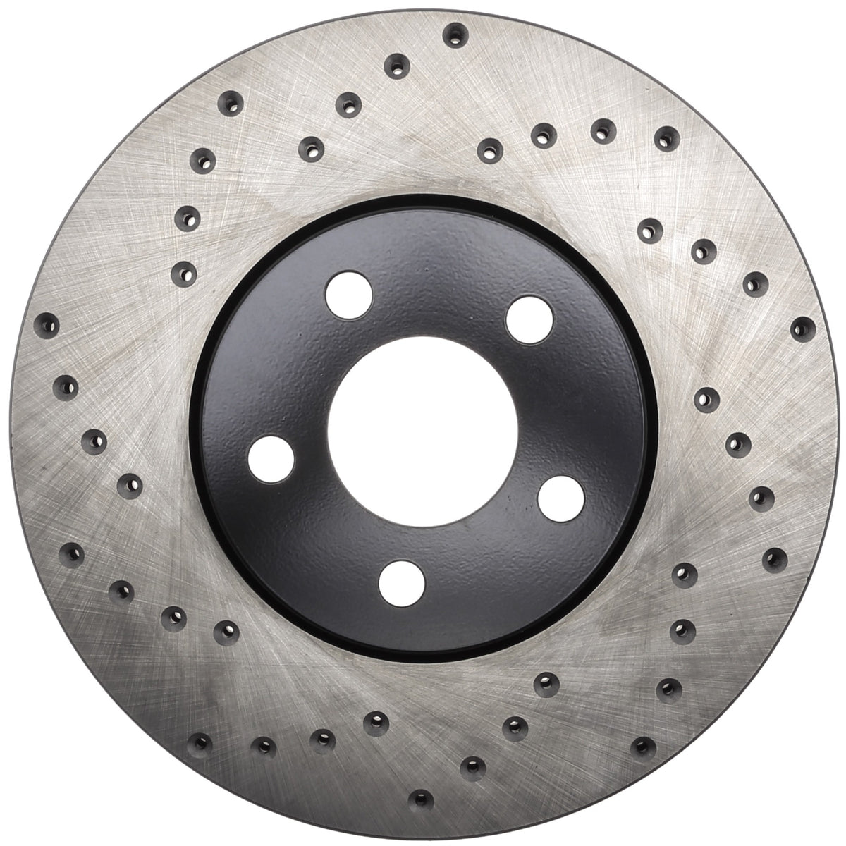 StopTech Sport Cross Drilled Brake Rotor; Front Right