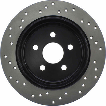 StopTech Sport Cryo Cross Drilled Brake Rotor; Rear Left