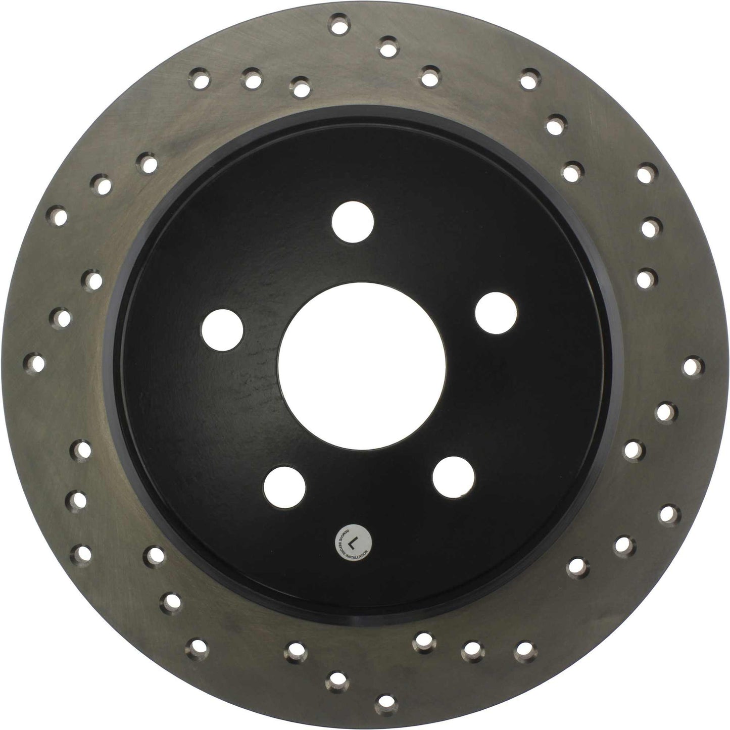 StopTech Sport Cryo Cross Drilled Brake Rotor; Rear Left