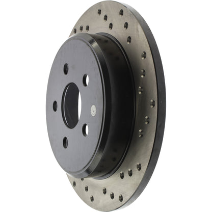 StopTech Sport Cryo Cross Drilled Brake Rotor; Rear Left