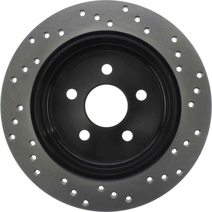 StopTech Sport Cryo Cross Drilled Brake Rotor; Rear Right