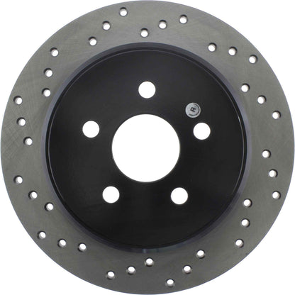StopTech Sport Cryo Cross Drilled Brake Rotor; Rear Right