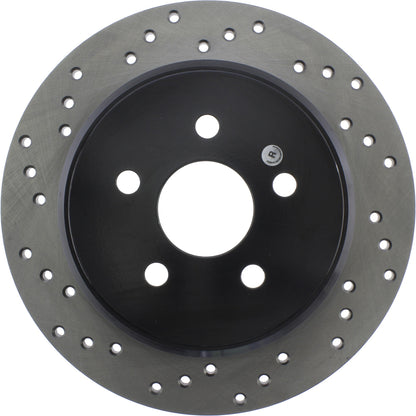 StopTech Sport Cryo Cross Drilled Brake Rotor; Rear Right