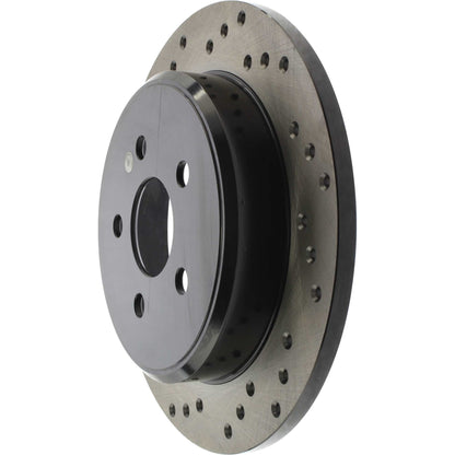 StopTech Sport Cryo Cross Drilled Brake Rotor; Rear Right