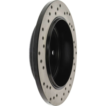 StopTech Sport Cross Drilled Brake Rotor; Rear Left