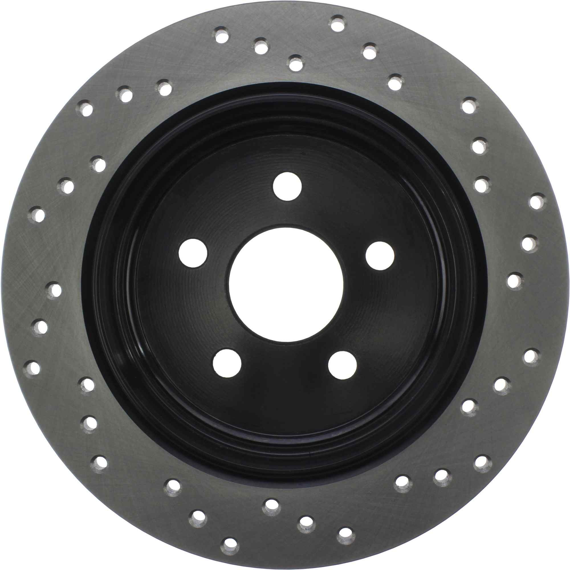 StopTech Sport Cross Drilled Brake Rotor; Rear Right