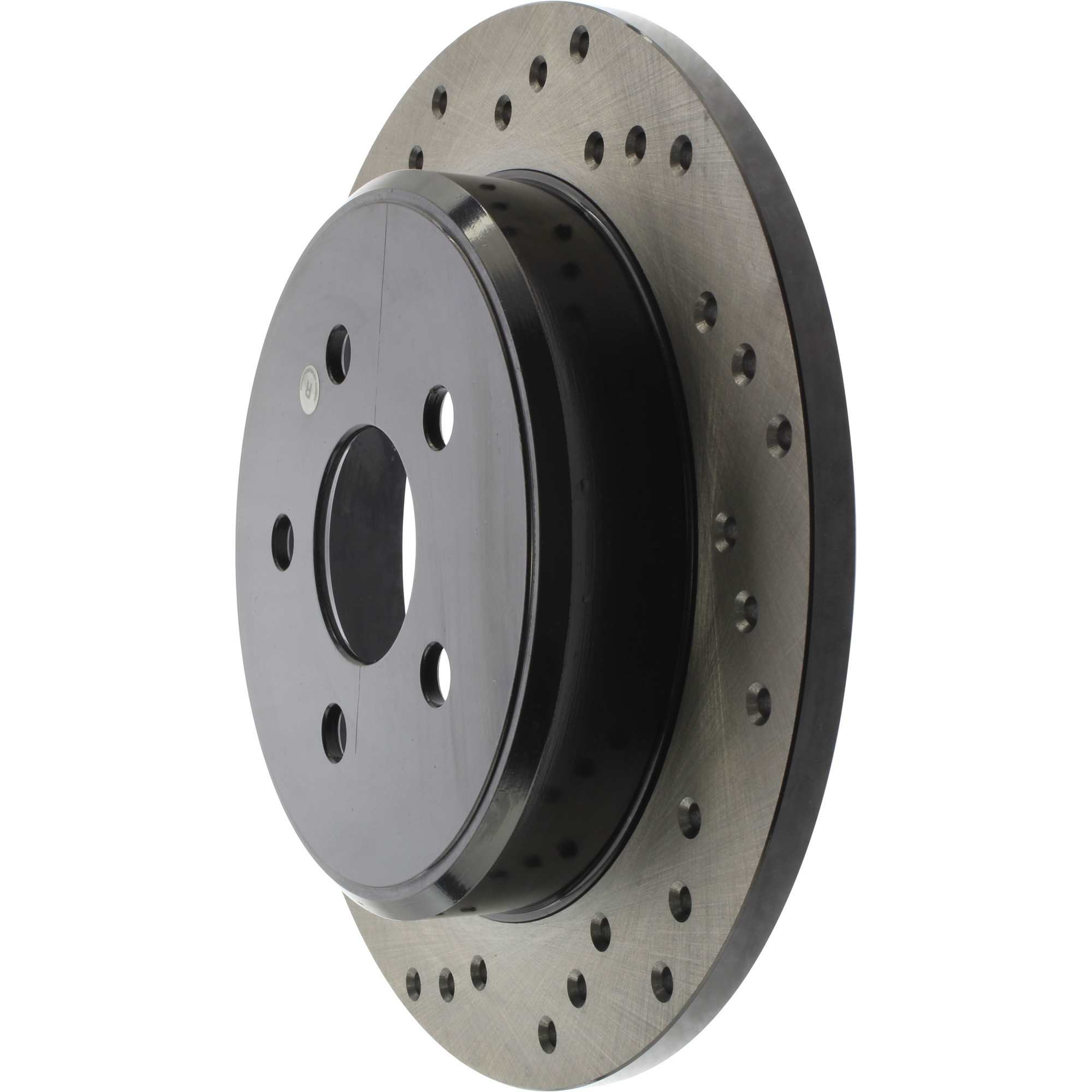StopTech Sport Cross Drilled Brake Rotor; Rear Right