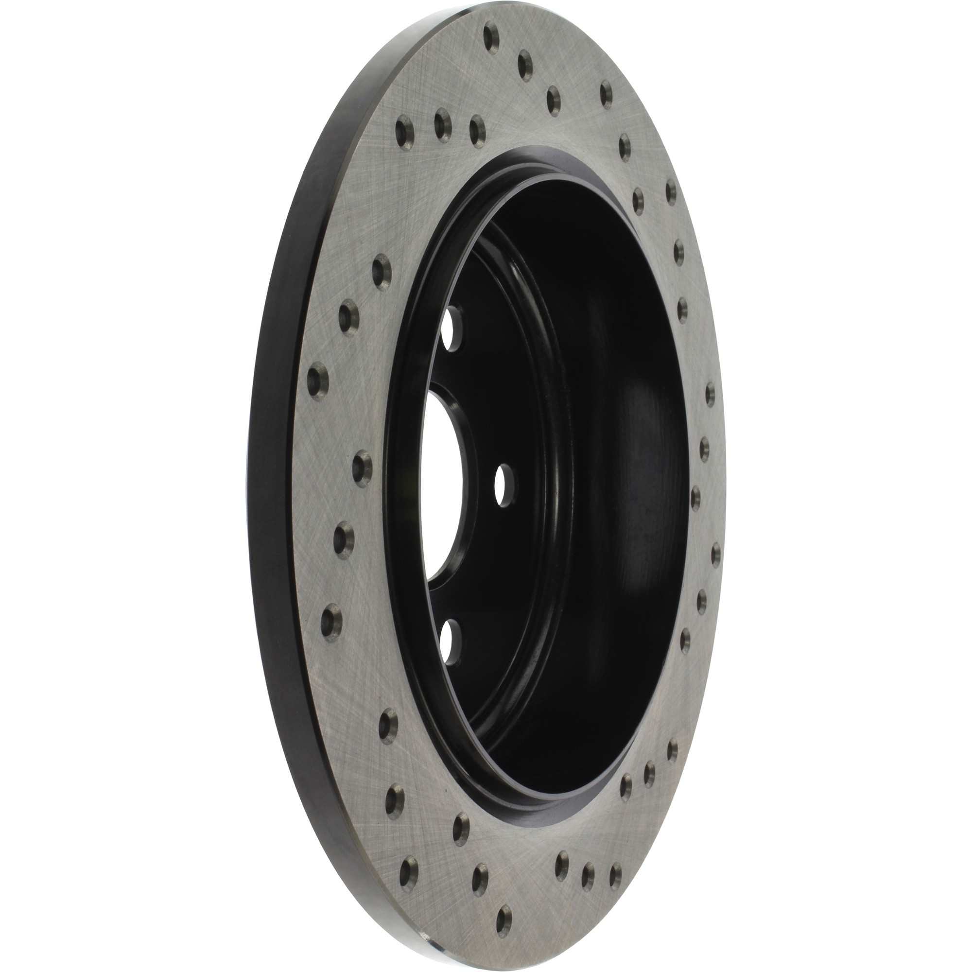 StopTech Sport Cross Drilled Brake Rotor; Rear Right